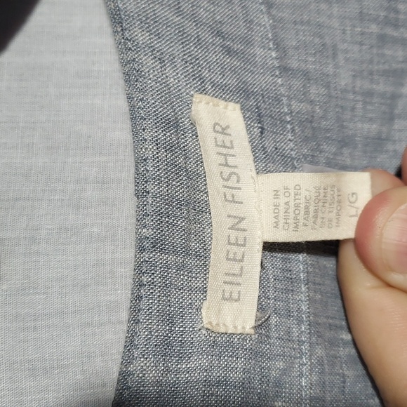 Eileen Fisher 100% Organic Linen open front women's wrap US size large - Picture 2 of 6